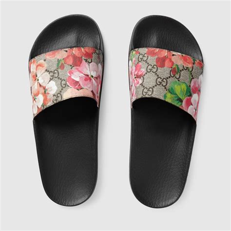 gucci slides bloom supreme|gg blooms supreme slide sandals.